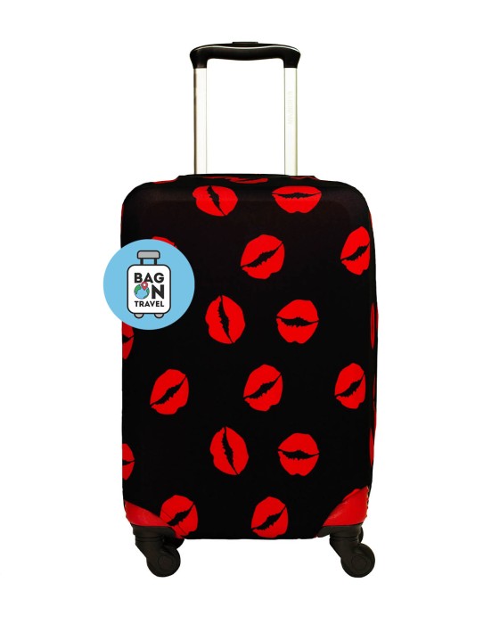 Чехол для чемодана S/S+ красные губы