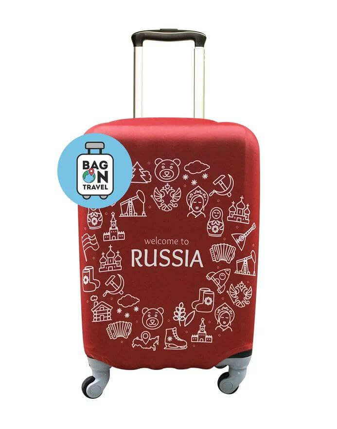 Чехол для чемодана M/M+ Россия красный